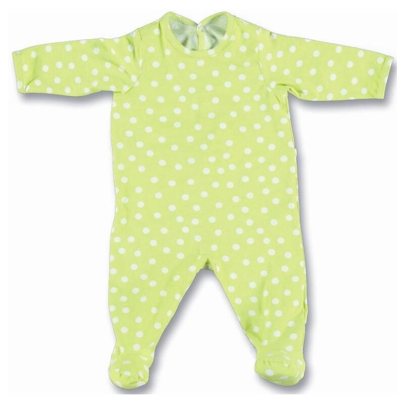 Babyboum Dětský spací overal Spoty Lime, 0-3 měsíce, limetkový