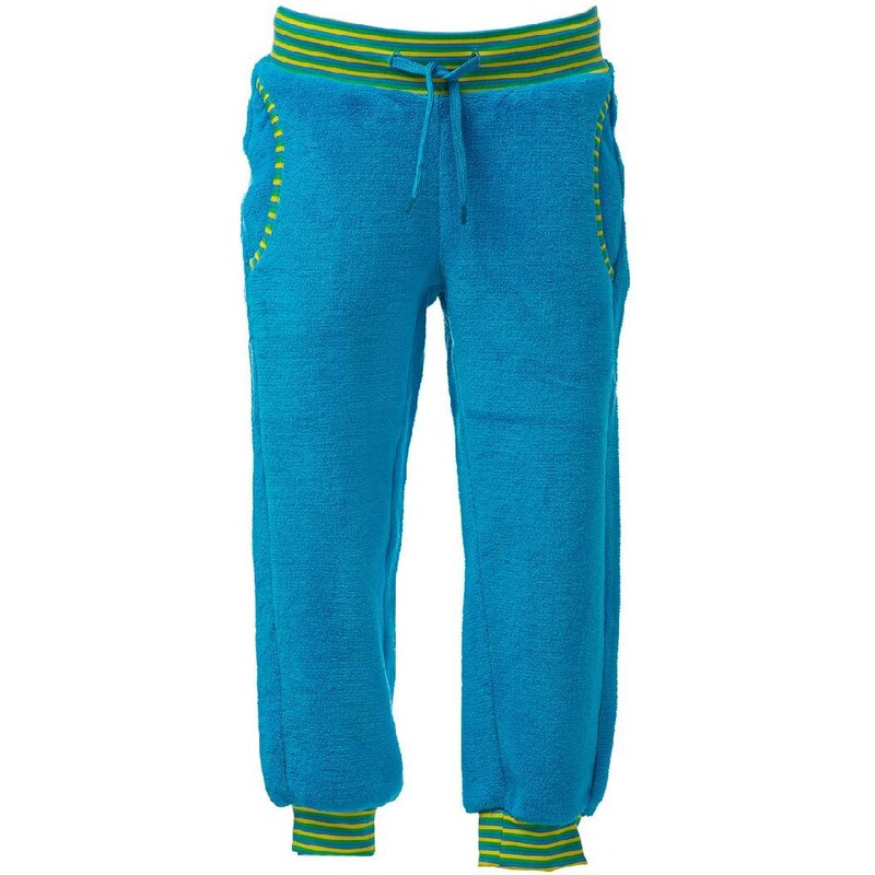 O'Style Dětské fleecové kalhoty - neon blue