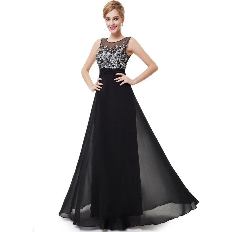 Dámské elegantní Ever Pretty plesové šaty černé 8428
