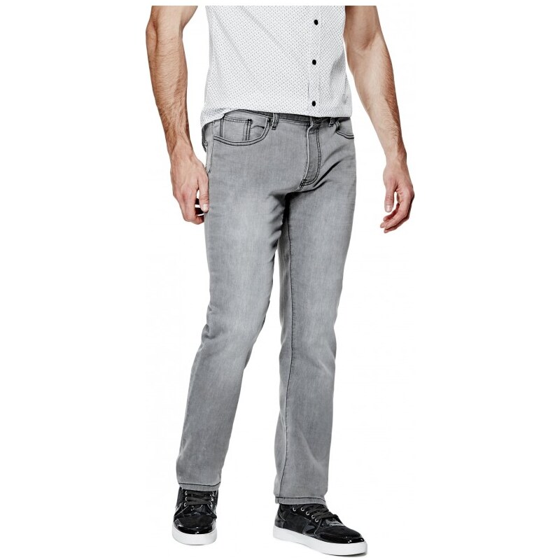 GUESS GUESS Keiran Ultra-Slim Knit Denim Jeans - grey wash 32"