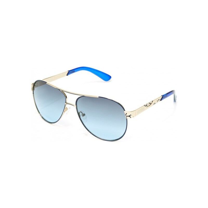 GUESS GUESS Pop Color Aviator Sunglasses - blue