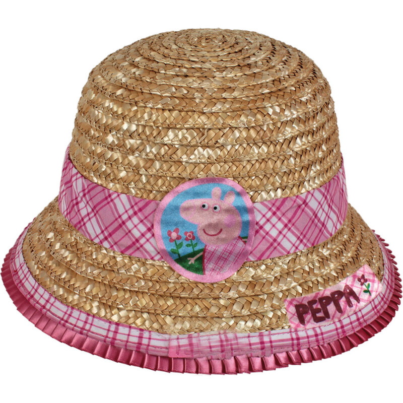 Disney Brand Dívčí slaměný klobouček Peppa Pig