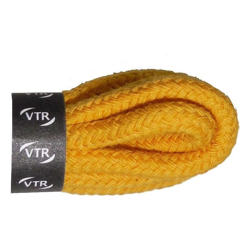 VTR Bavlněné kulaté tkaničky silné - žlutá ADAD-075 cm