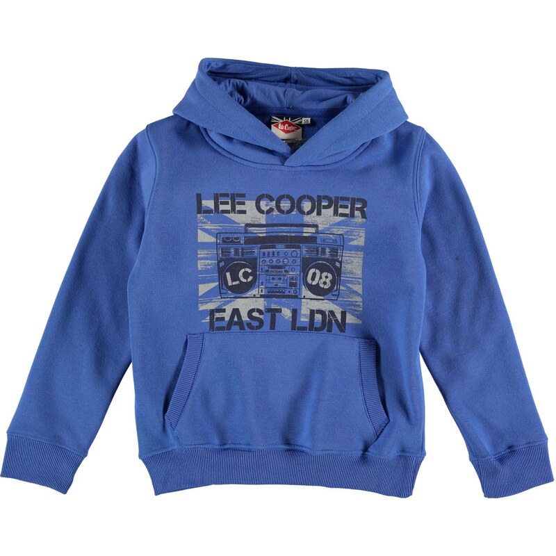 Mikina s kapucí Lee Cooper East LDN dět. královská modrá