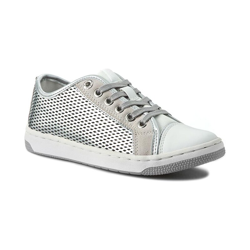 Sneakersy GEOX - J Creamy F J62L5F 0AJ22 C1007 D Bílá Stříbrná