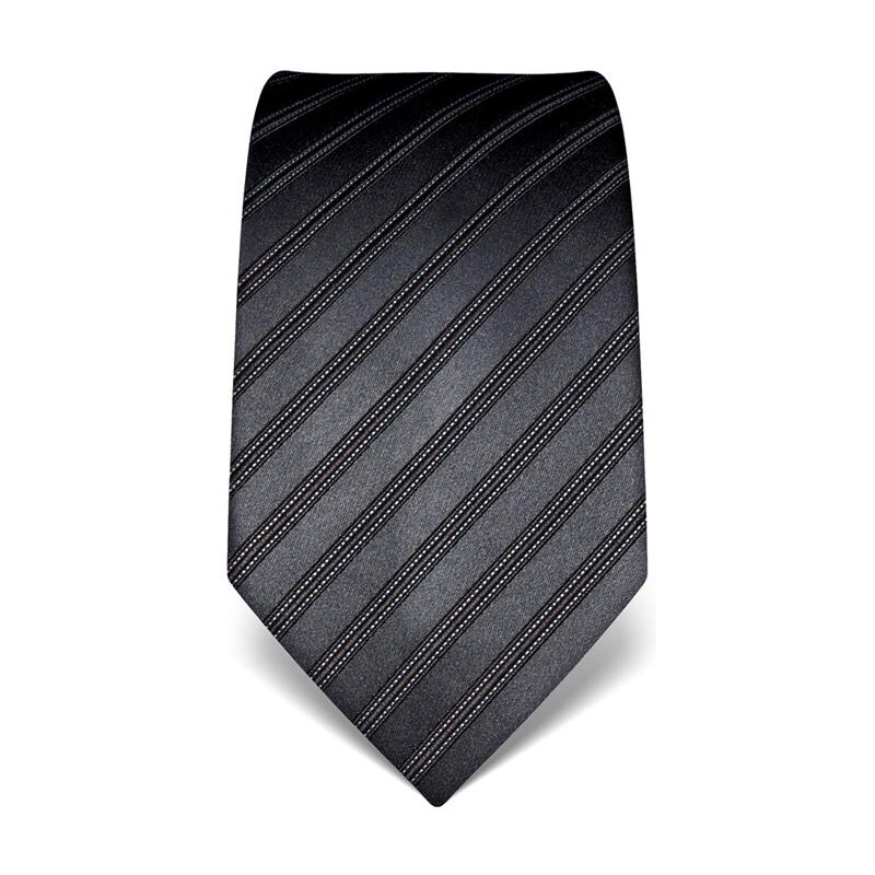 Luxusní antracitová kravata Vincenzo Boretti 21940