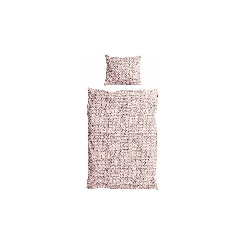 Růžové bavlněné povlečení Snurk Dusty, 140 x 200 cm