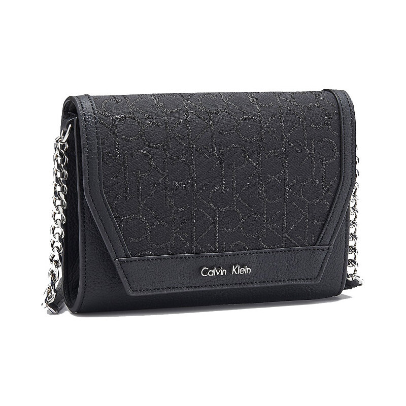 Calvin Klein Elegantní crossbody kabelka Hailey Metro Flap Swing Bag černá