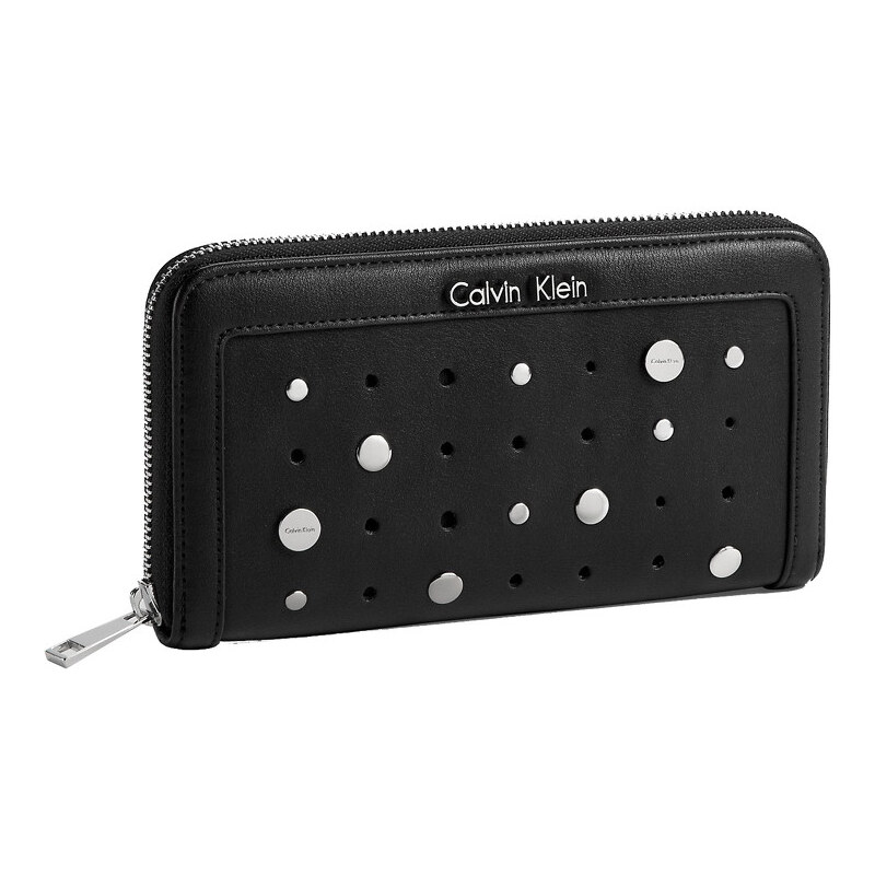 Calvin Klein Elegantní peněženka Sophia Studded Zip Continental Wallet černá