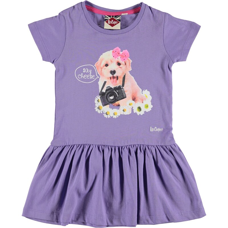 Lee Cooper Print Dress Infant Girls Purple