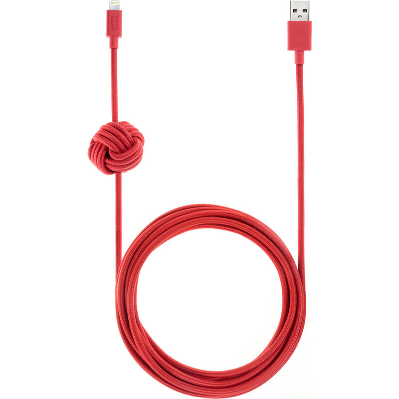 Certifikovaný kabel lightning pro iPhone a iPad - Native Union, Night Cable 300cm Red