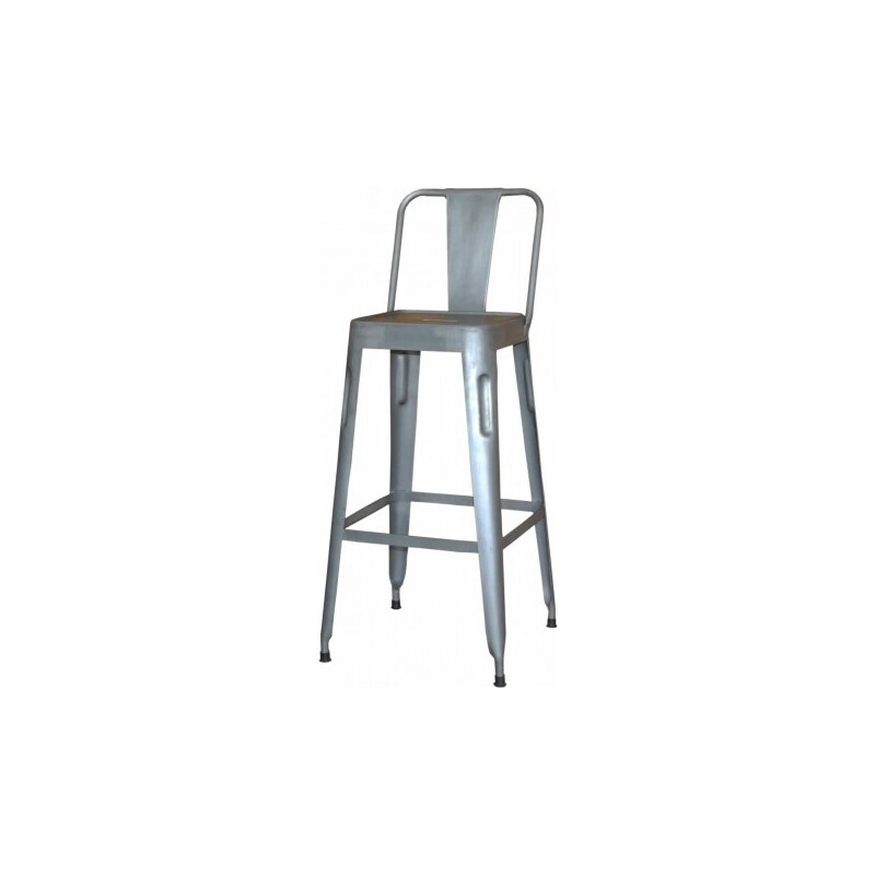 Industrial style, Barová stolička - šedá 105 x36 x36 /77 cm (296)