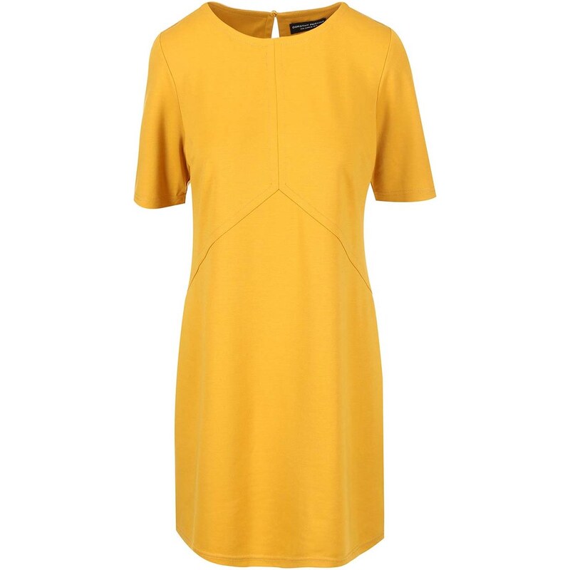 Horčicově žluté šaty Dorothy Perkins