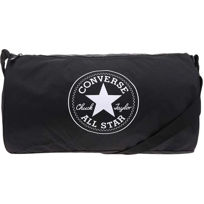 Černá oválná unisex taška Converse Duffel Poly