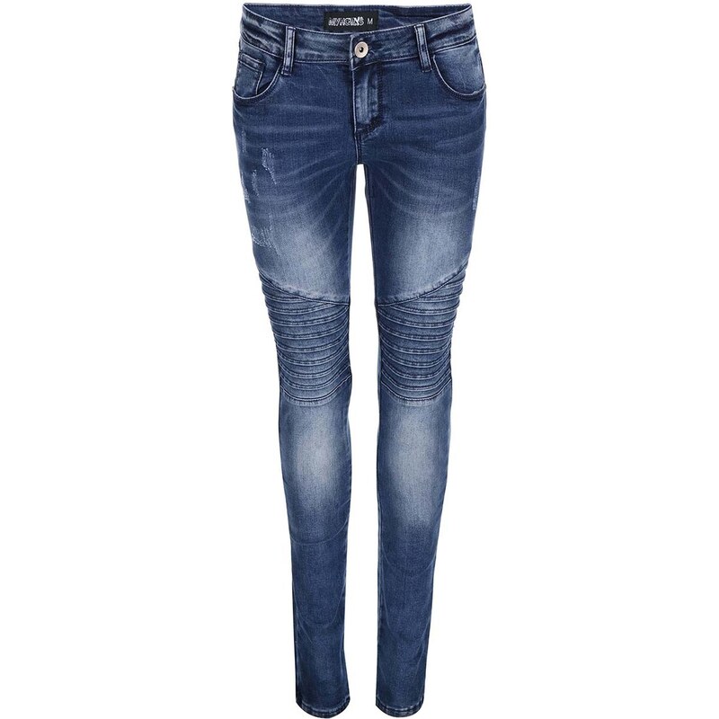 Modré dámské džíny s vzorováním Haily´s Olivia