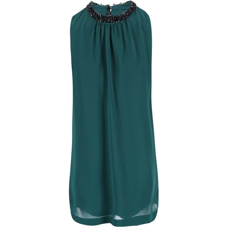Zelené šaty se zdobným detailem Vero Moda Lina
