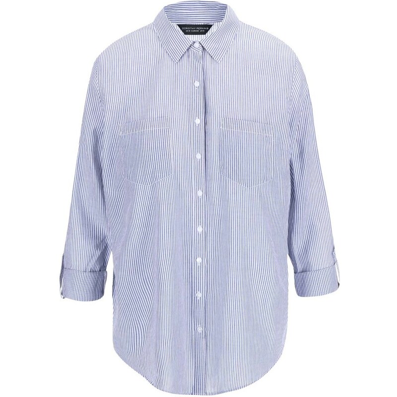 Modro-bílá pruhovaná košile Dorothy Perkins