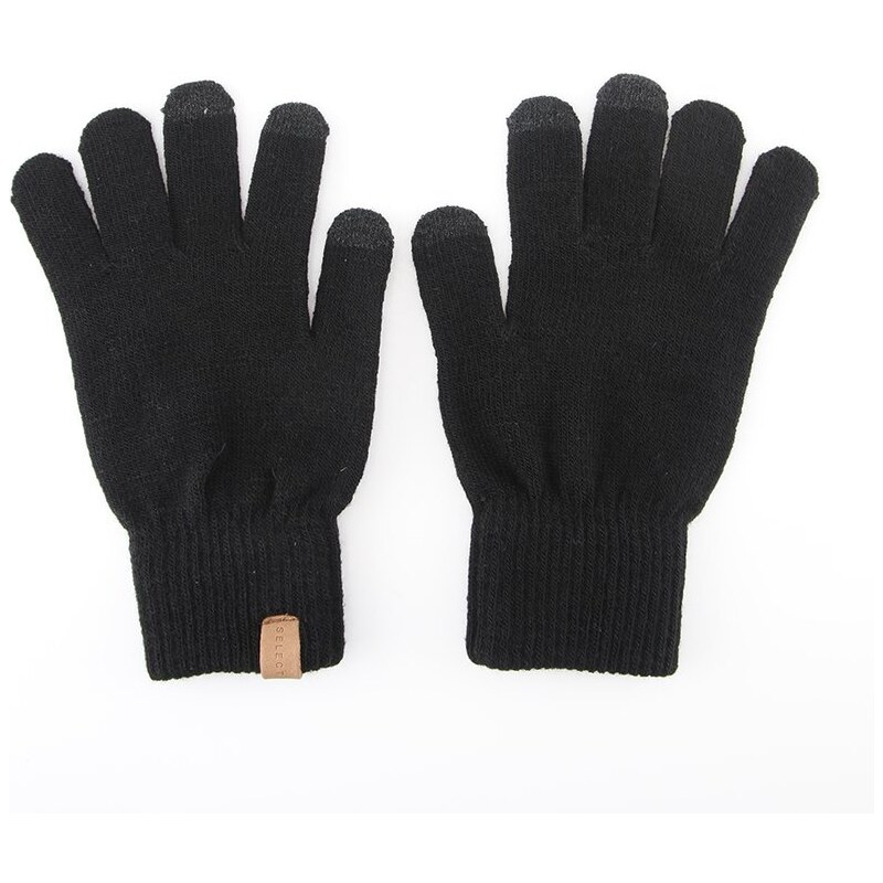 Černé zimní rukavice Selected Leth