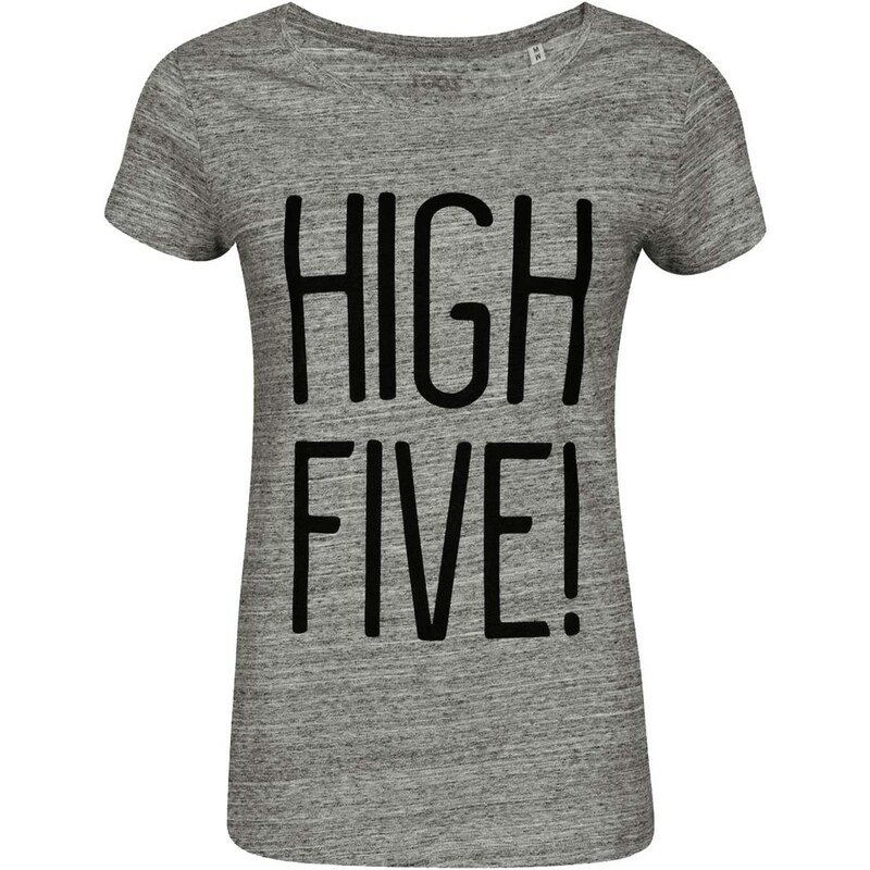 Šedé dámské žíhané tričko ZOOT Originál High Five