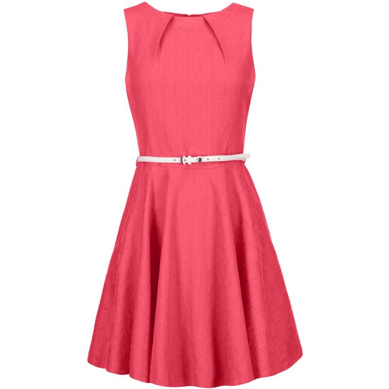 Růžové šaty s žakárovým vzorem Closet