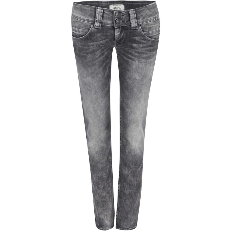 Šedé dámské džíny s nízkým pasem Pepe Jeans Venus