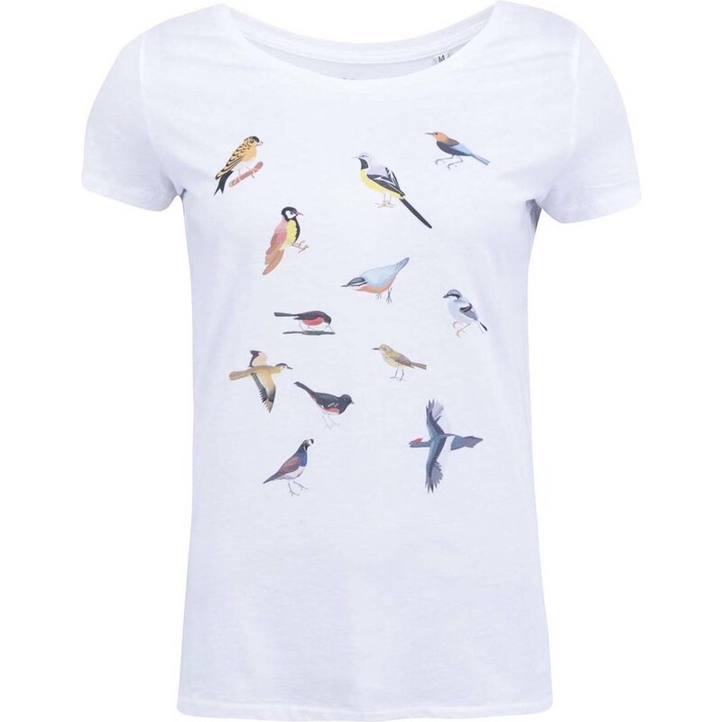 Bílé dámské tričko ZOOT Originál Ptáci