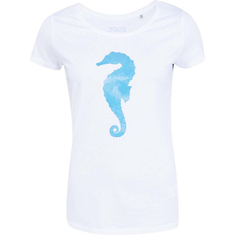Bílé dámské tričko s mořským koníkem ZOOT Originál Koník