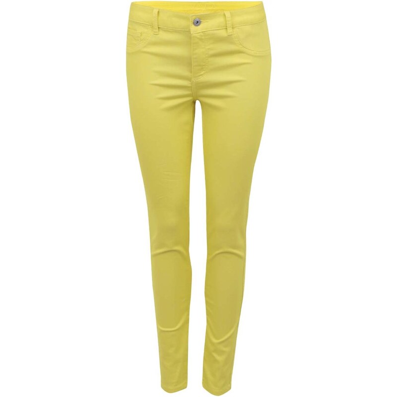 Žluté skinny kalhoty VILA Commit