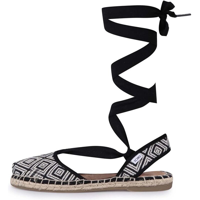 Černo-krémové dámské sandály Toms