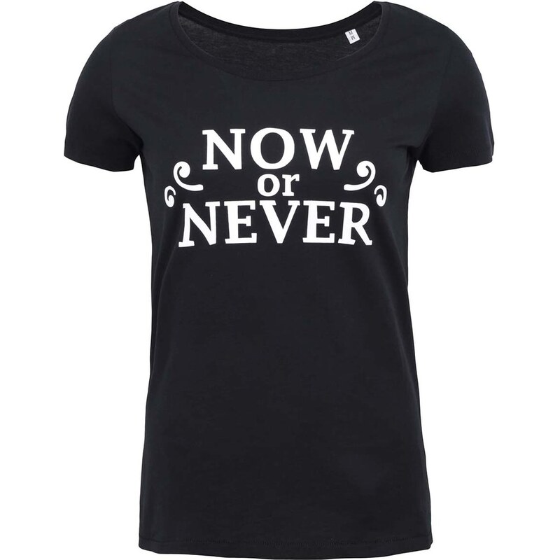 Černé dámské tričko ZOOT Lokál Now Or Never