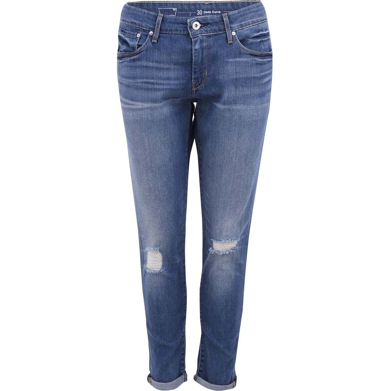 Modré dámské skinny džíny s "potrhaným" efektem na kolenou Levi's®