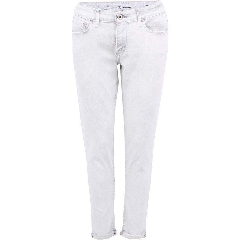 Šedobílé dámské skinny džíny s ohrnutelnými nohavicemi Levi's®