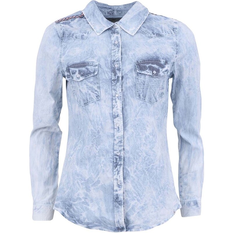 Světle modrá dámská džínová košile Bellfield Iris