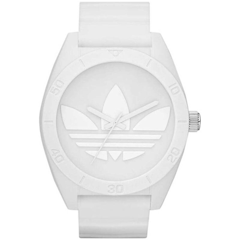 Bílé unisex hodinky adidas Originals Santiago