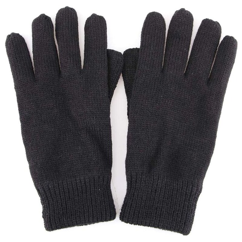 Černé pletené rukavice Selected Jules