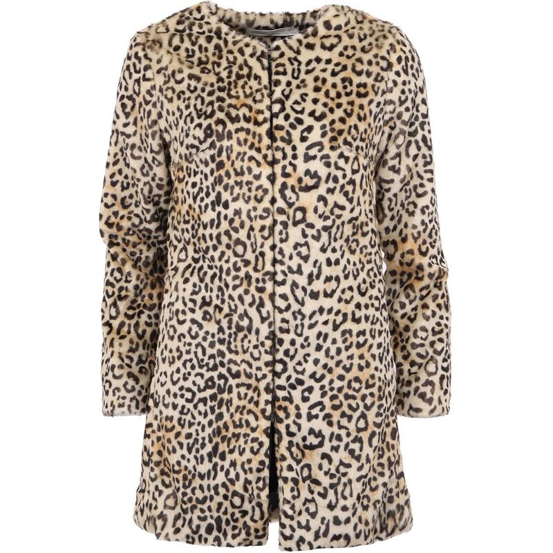 Leopardí kabát z umělé kožešiny YAYA