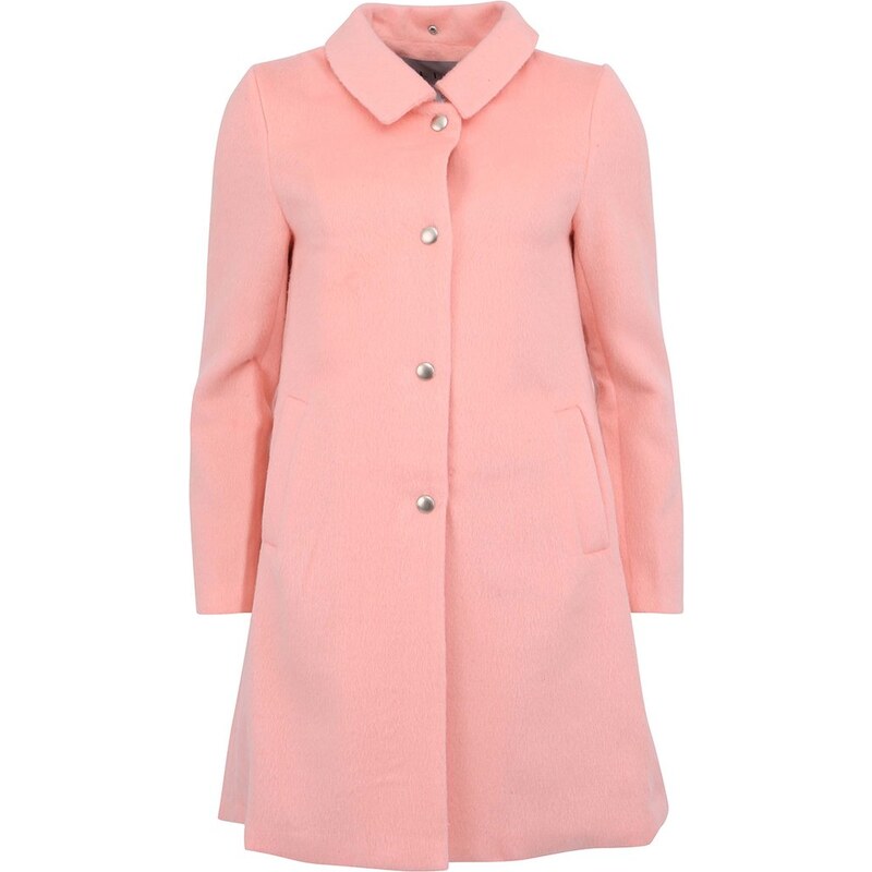 Pastelově růžový dámský elegantní kabát Kling Nadine