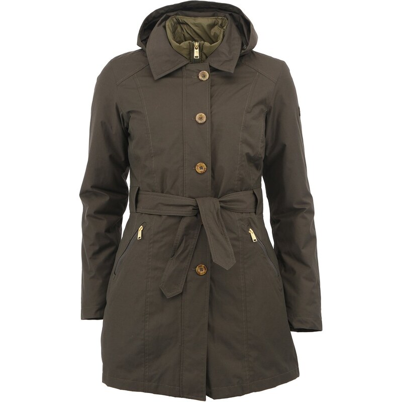 Khaki zelený dámský kabát a bunda 2v1 The North Face Riverdale