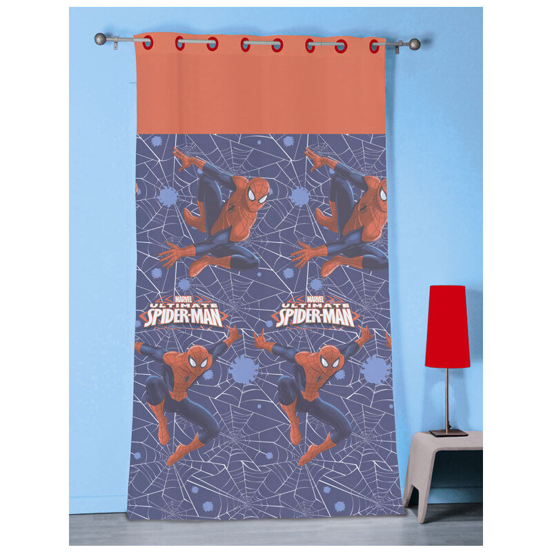 CTI záclona Spiderman Jump polyester modro-oranžová 140/240 cm