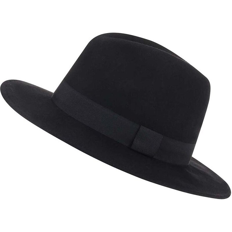 Černý klobouk Pieces Varona