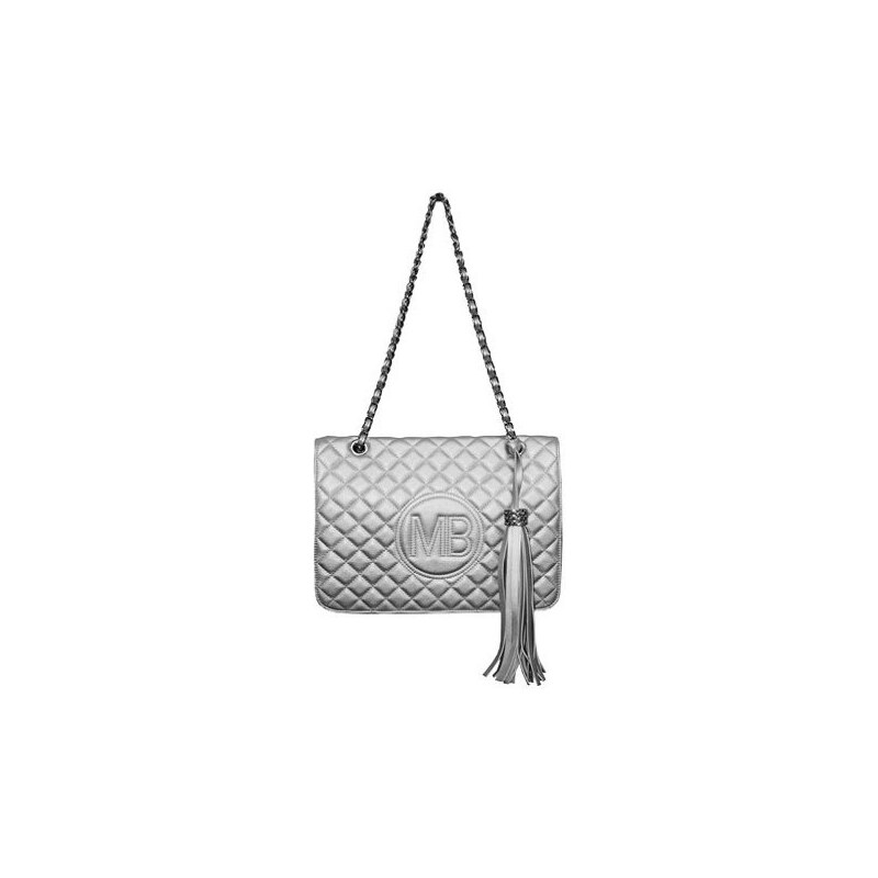 Trendy kabelka Mia Bag - NOVINKA, Barva stříbrná