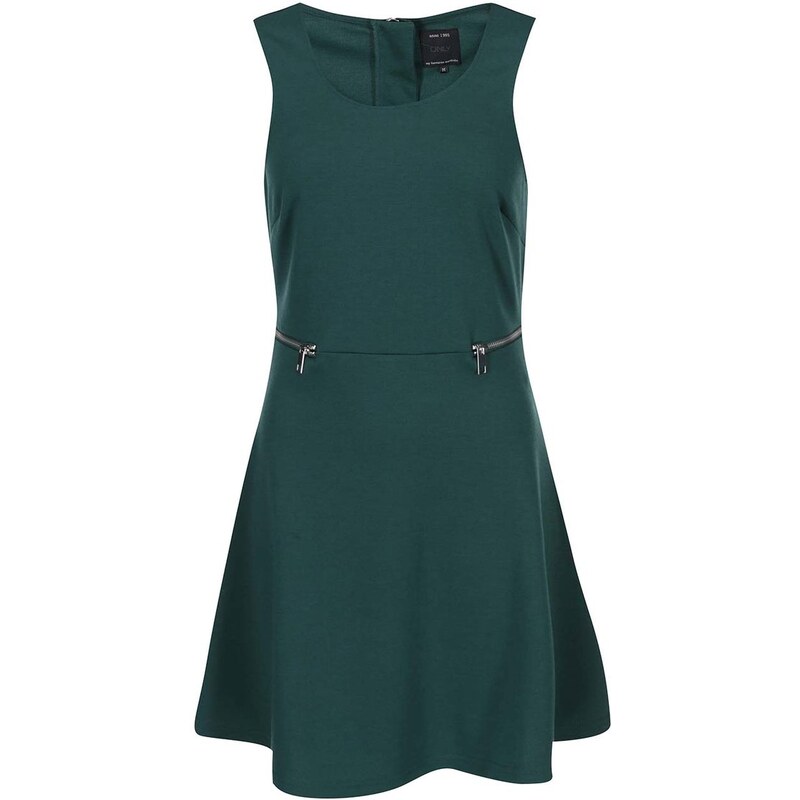 Tmavě zelené krátké šaty ONLY Olivia