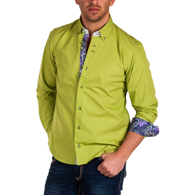 Pánská zelená košile BINDER DE LUXE - vel. M