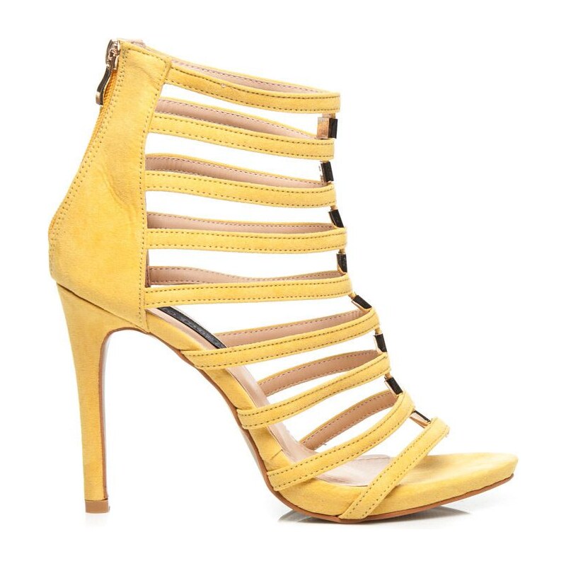 SERGIO TODZI Dámské žluté sandály AJ505Y