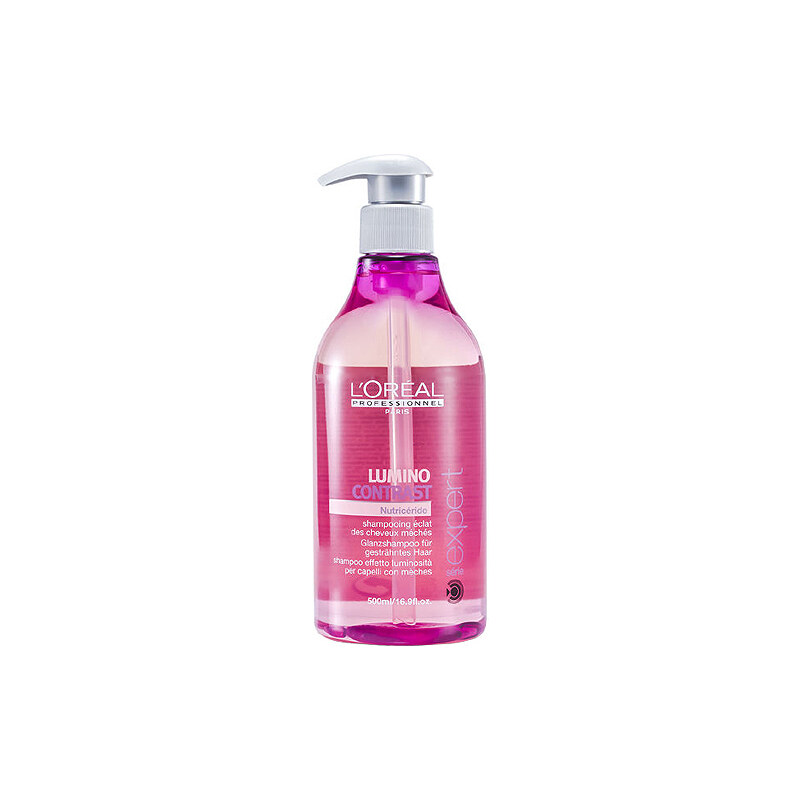 L´Oréal Paris Expert Lumino Contrast Shampoo 500ml Šampon na poškozené, barvené vlasy W Šampon pro melírované vlasy