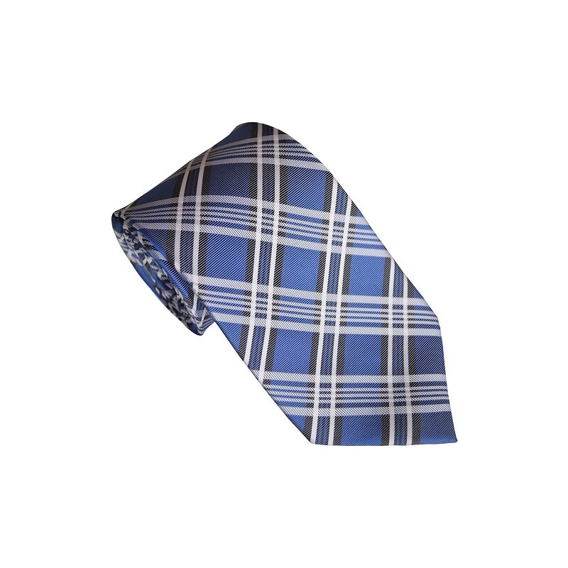 Moodrá karo kravata Beytnur 240-3