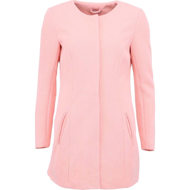 Růžový elegantní kabát Jacqueline de Yong Brighton