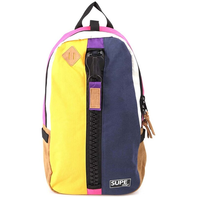 Žluto-modrý batoh SUPE design