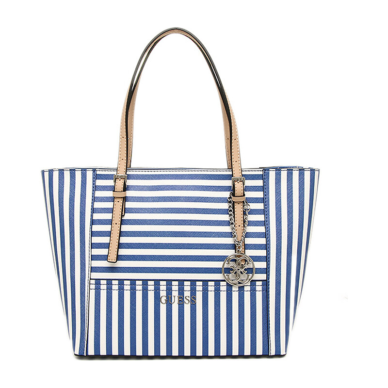 Guess Delaney small classic tote blue