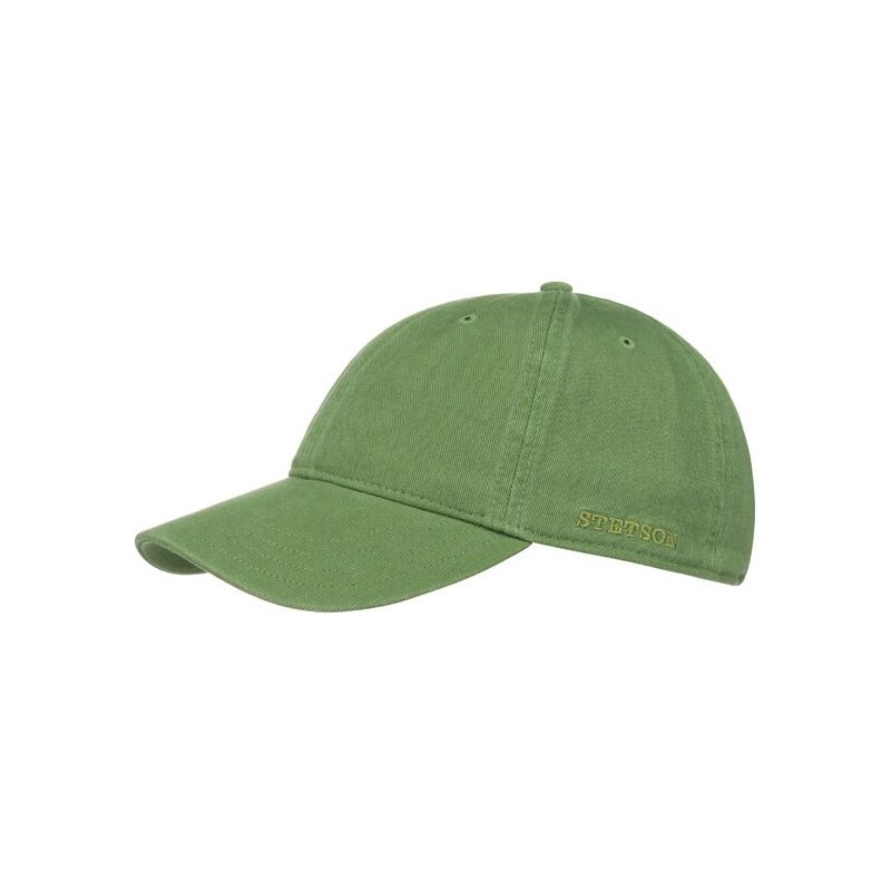 Stetson Rector - zelená bavlněná letní baseballová čepice